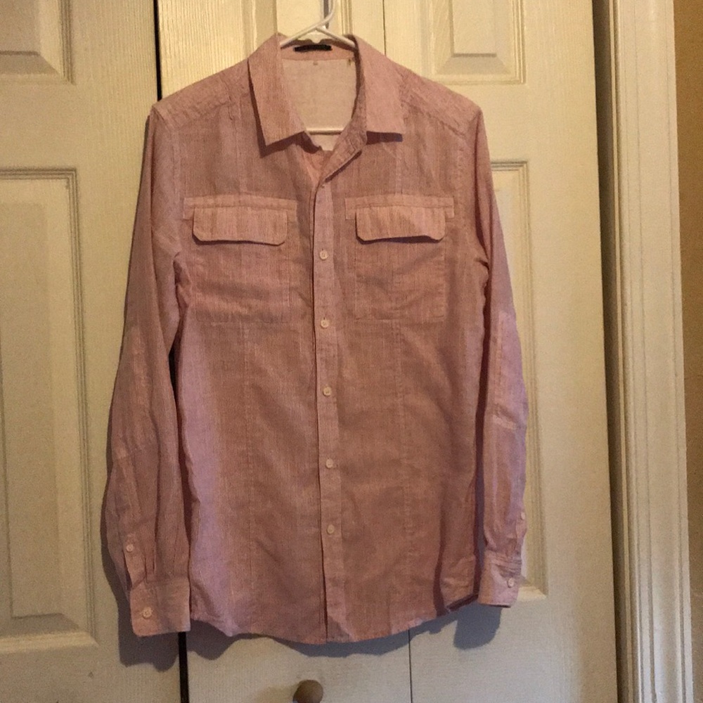 Elie Tahari casual dress button slim fit shirt